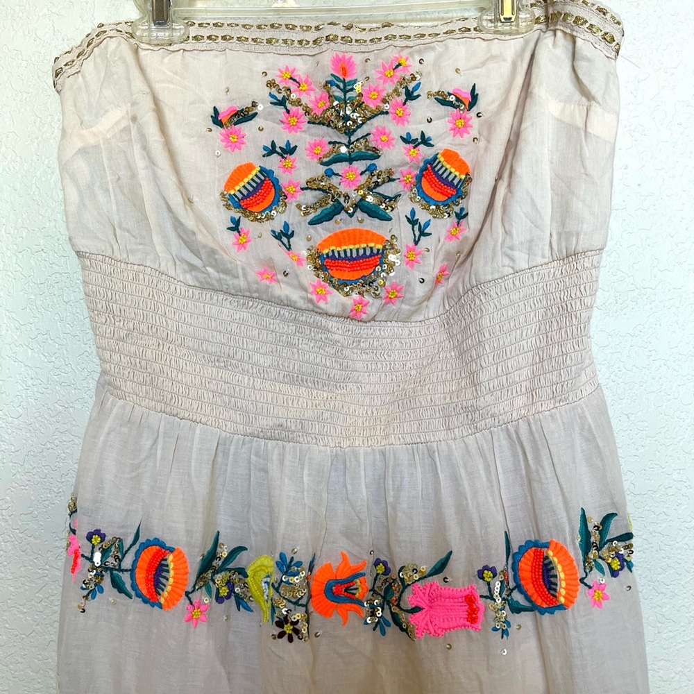 Boston Proper Neon Pop Strapless Dress - Picture 8 of 14